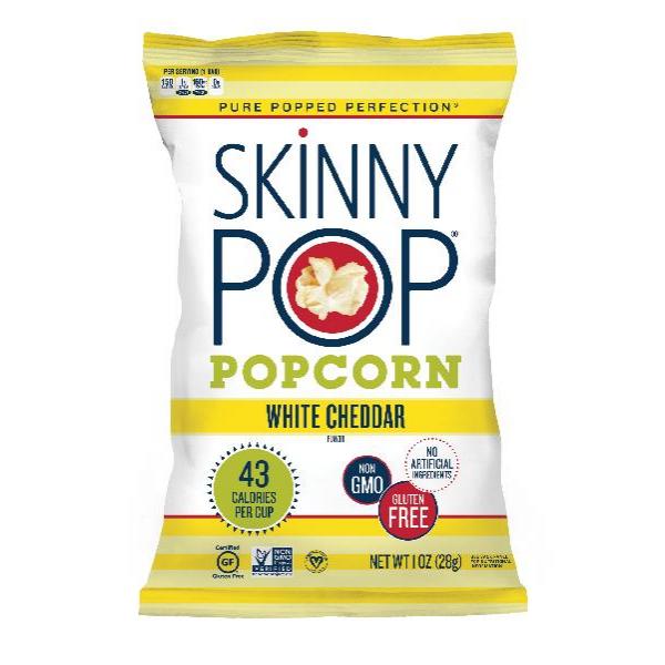 Skinnypop White Cheddar 1 Ounce Size - 12 Per Case.