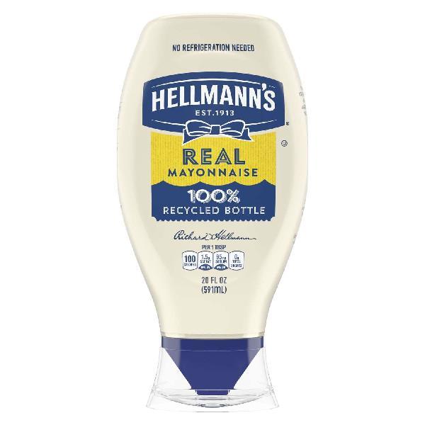 Hellmann's Spread Real Mayonnaisemade With Cage Free Eggs 20 Fluid Ounce - 12 Per Case.