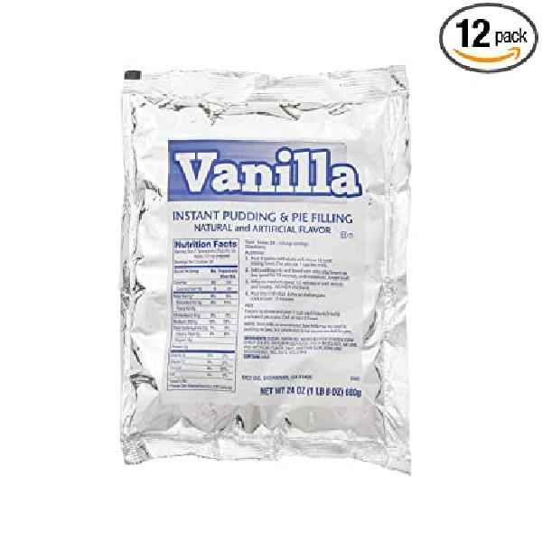 Chefs Companion Pudding Instant Vanilla 24 Ounce Size - 12 Per Case.