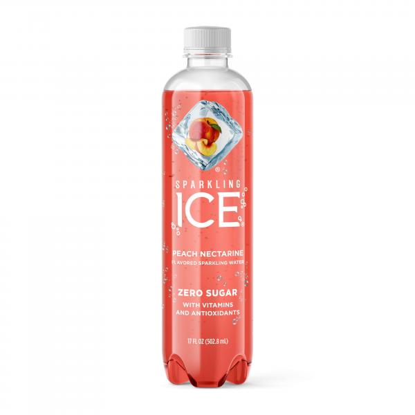 Sparkling Ice Peach Nectarine With Antioxidants And Vitamins Zero Sugar Bottle 17 Fluid Ounce - 12 Per Case.