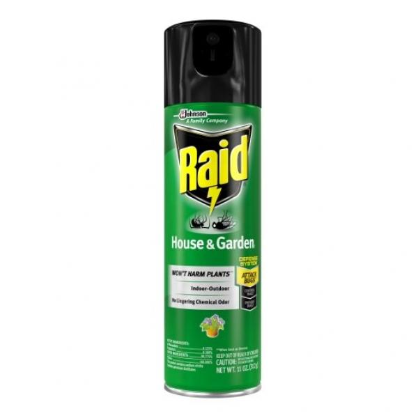 Raid House & Garden Formula 11 Ounce Size - 12 Per Case.