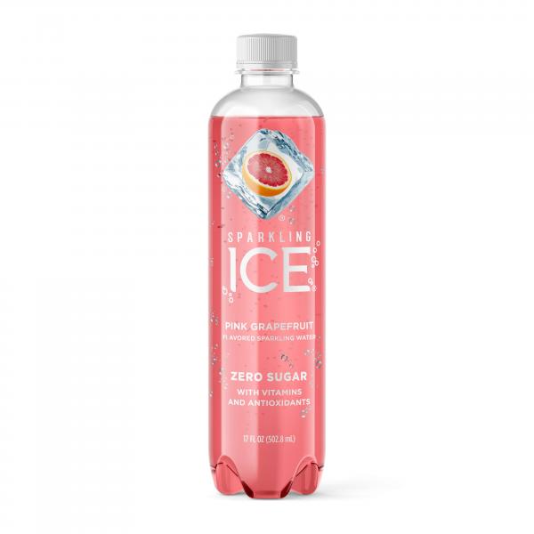 Sparkling Ice Pink Grapefruit With Antioxidants And Vitamins Zero Sugar Bottle 17 Fluid Ounce - 12 Per Case.