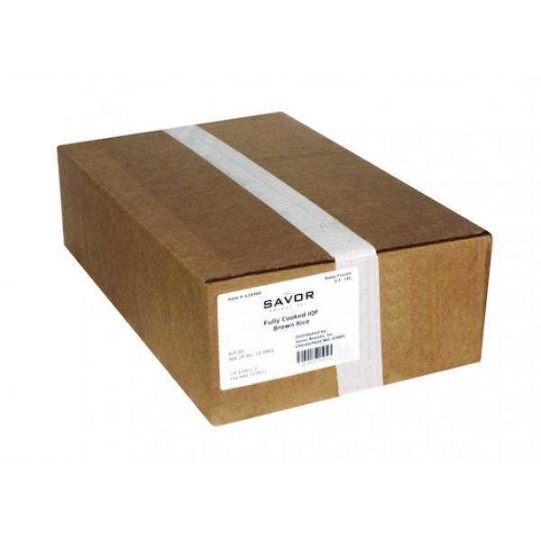 Savor Imports Brown Rice Individual Quick Frozen Fully Cooked 4 Pound Each - 6 Per Case.
