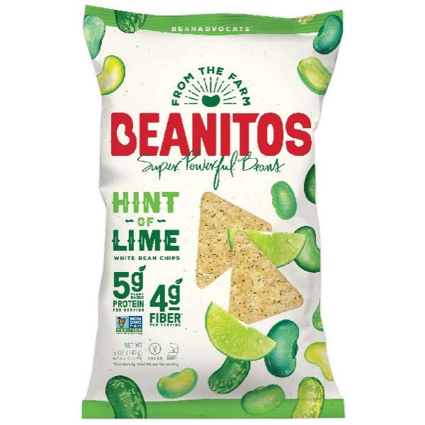 Beanitos Hint Of Lime Bean Chips 1 Each - 6 Per Case.