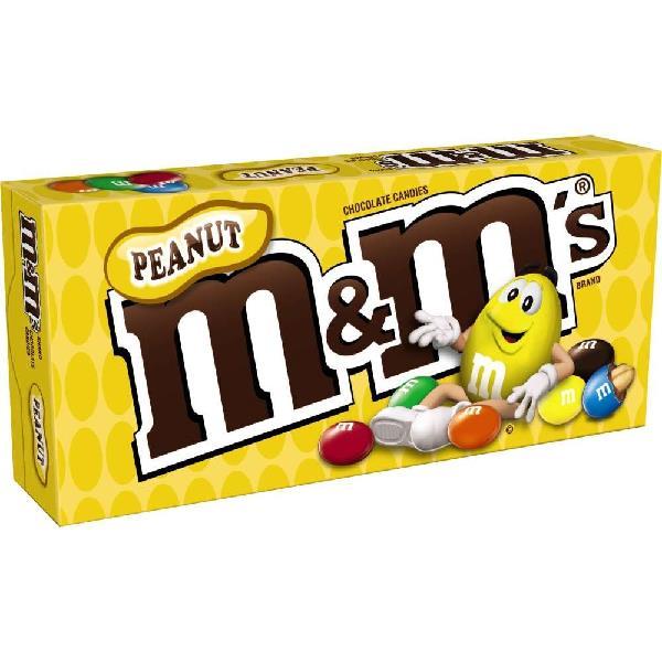 M&m's Peanut Movie Box 3.1 Ounce Size - 12 Per Case.