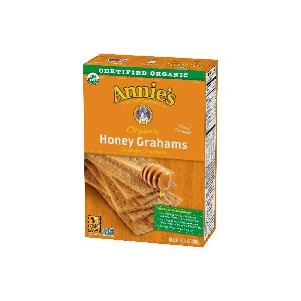 Annie's™ Organic Graham Crackers Box Honeygrahams 14.4 Ounce Size - 12 Per Case.
