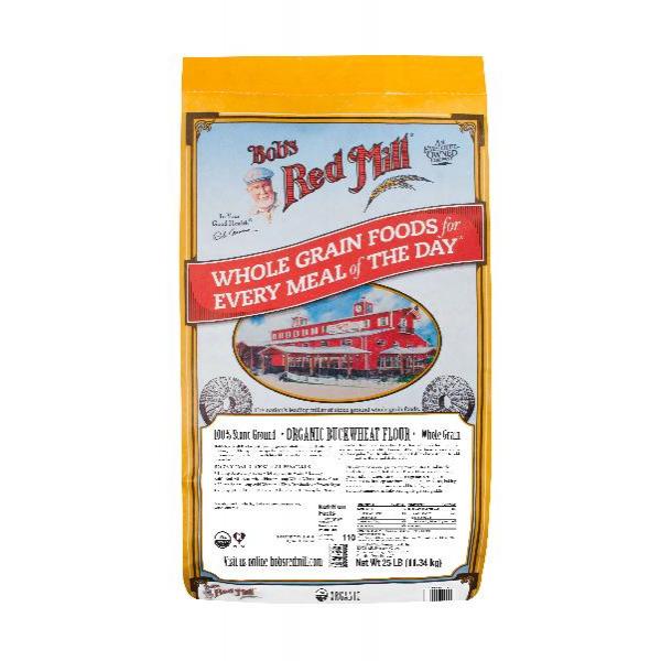 Bob's Red Mill Organic Buckwheat Flour 25 Pound Each - 1 Per Case.
