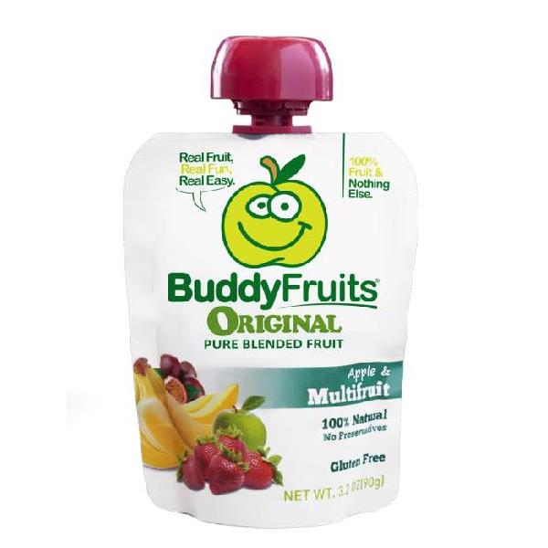 Buddy Fruits Originals Multifruit 3.2 Ounce Size - 18 Per Case.