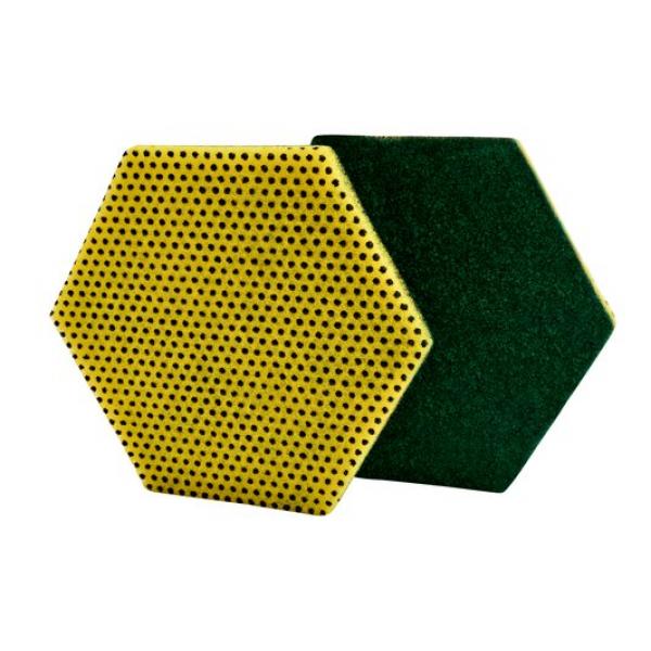 Scotch Brite™ Dual Purpose Scour Pad Hex Hexagon In In 0.555 Pound Each - 15 Per Case.