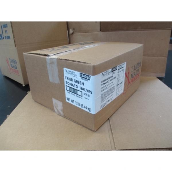 Harvest Creations Dipt'n Dusted Fried Green Tomato Halves 2 Pound Each - 6 Per Case.