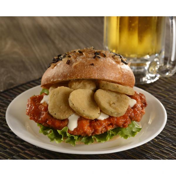 Harvest Creations Dipt'n Dusted Dill Fresh Pickle Chips 2.5 Pound Each - 4 Per Case.