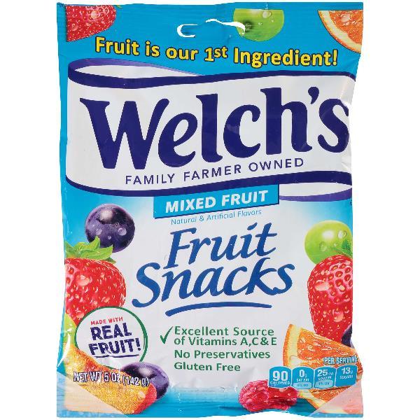 Welch's Fruit Snacks Mixed Fruit 5 Ounce Size - 12 Per Case.
