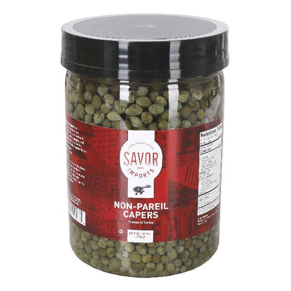 Non Pareils Capers Pet Jar 32 Ounce Size - 6 Per Case.