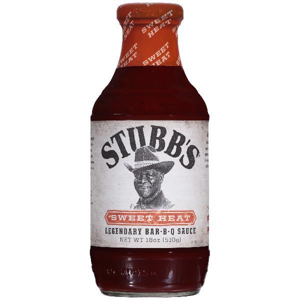 Stubbs Sweet Heat BBQ Sauce 18 Ounce Size - 6 Per Case.