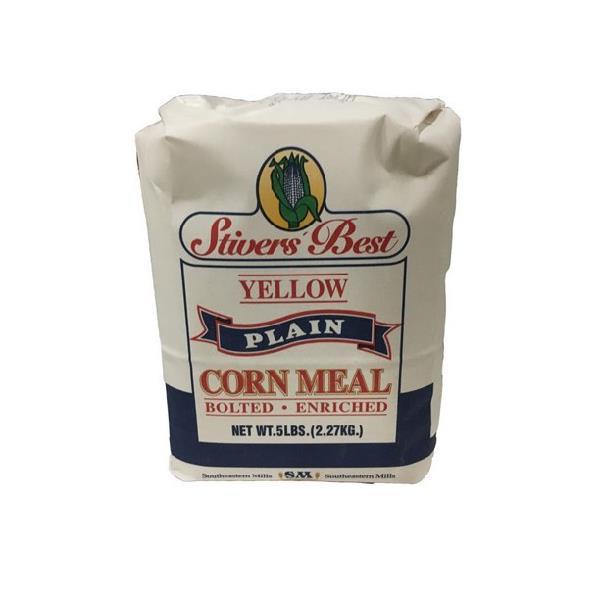 Stiver's Best Cornmeal White Self Rising 5 Pound Each - 8 Per Case.