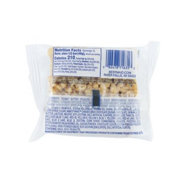 Bar Crispy Monster With M&m's Individually Wrapped 3.4 Ounce Size - 24 Per Case.