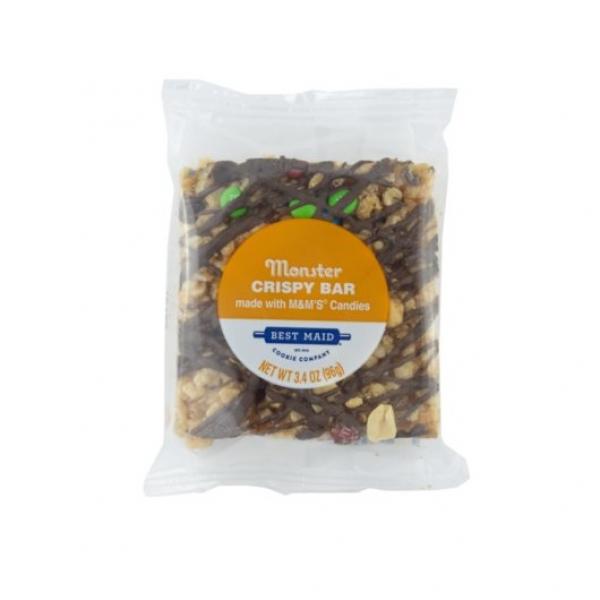 Bar Crispy Monster With M&m's Individually Wrapped 3.4 Ounce Size - 24 Per Case.