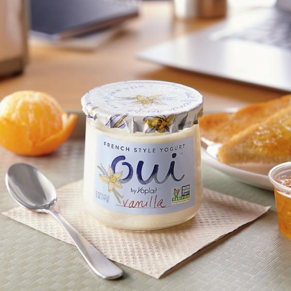 Oui™ By Yoplait® Yogurt Single Serve Cupvanilla 5 Ounce Size - 8 Per Case.