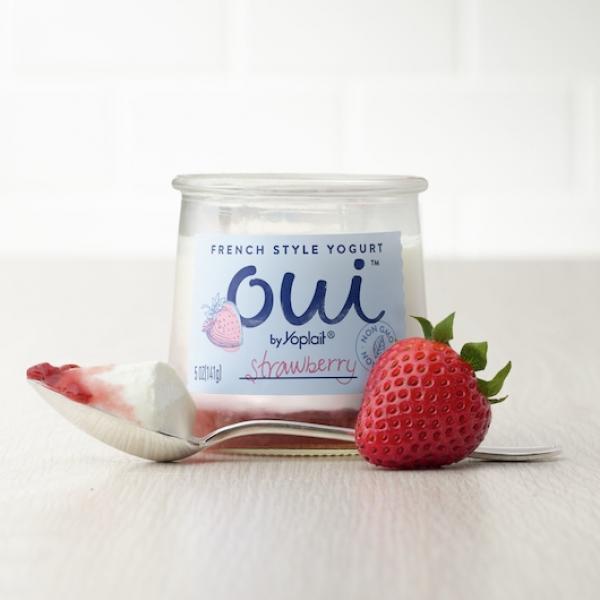 Oui™ By Yoplait® Yogurt Single Serve Cupstrawberry 5 Ounce Size - 8 Per Case.