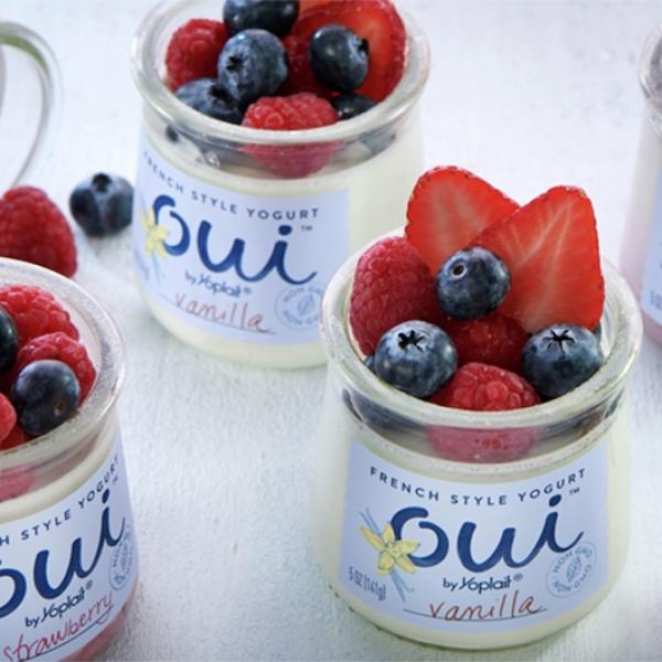 Oui™ By Yoplait® Yogurt Single Serve Cupstrawberry 5 Ounce Size - 8 Per Case.
