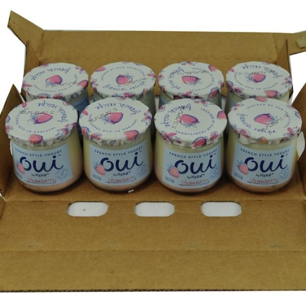 Oui™ By Yoplait® Yogurt Single Serve Cupstrawberry 5 Ounce Size - 8 Per Case.