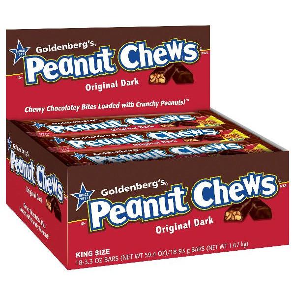Peanut Chews® Original 3.3 Ounce Size - 144 Per Case.