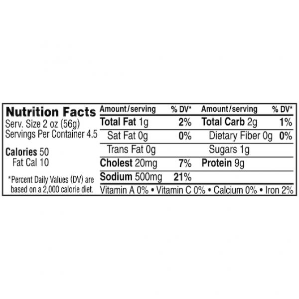 Oscar Mayer Deli Shaved Smoked Turkey Breast, 9 Ounce Size - 8 Per Case.