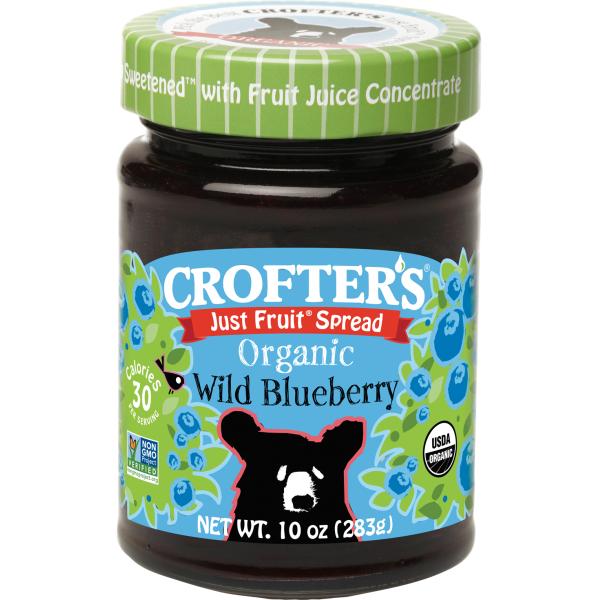 Crofters Organic Spread Fruit Blueberry 10 Ounce Size - 6 Per Case.
