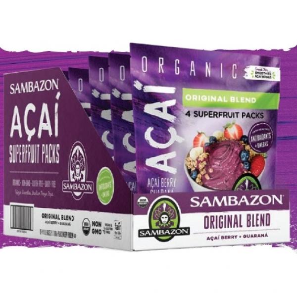 Sambazon Original Acai Blend Superfruit Packg Pack Organic 4 Each 10 WebFoodStore