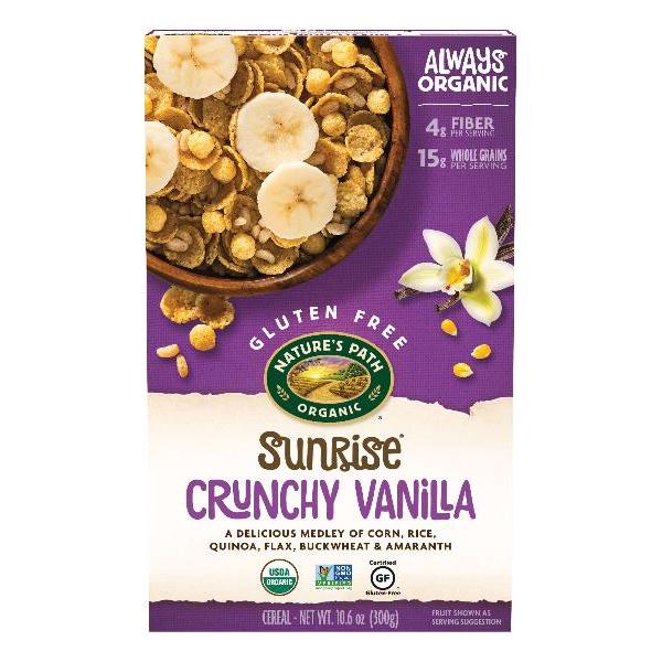 Nature's Path Crunchy Vanilla Sunrise 10.6 Ounce Size - 12 Per Case.