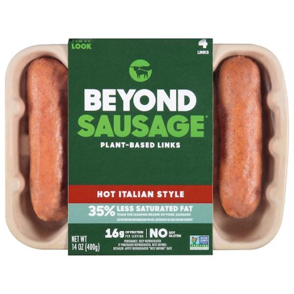 Beyond Meat Sausage Hot Italian, 14 Ounces- 8 Per Case.