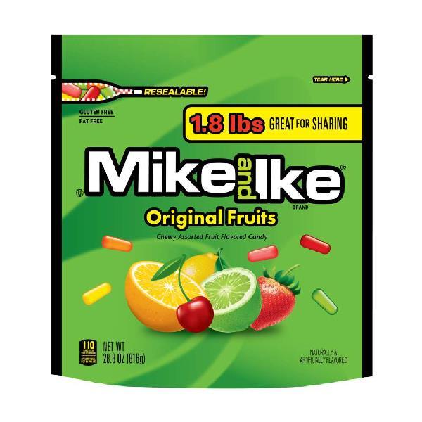 Mike And Ike® Original Fruits Standup BagCase 28.8 Ounce Size - 6 Per Case.