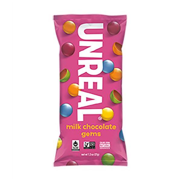 Milk Chocolate Gems 1.3 Ounce Size - 72 Per Case.