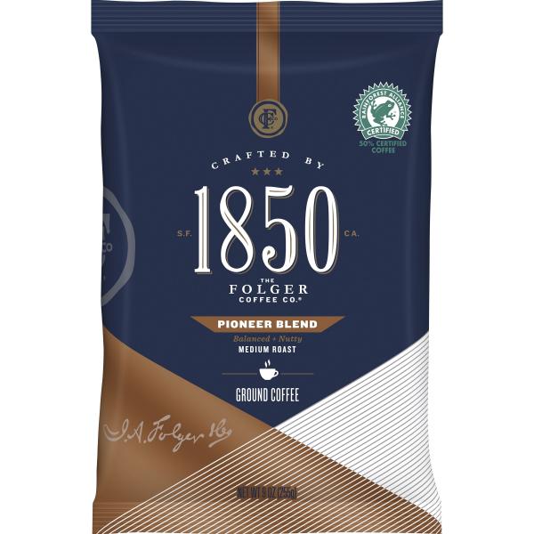 Folgers Ground Pioneer Blend 9 Ounce Size - 1 Per Case.