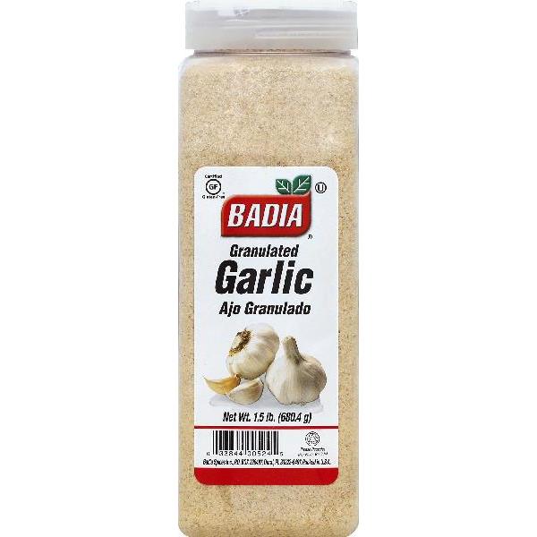 Badia Garlic Granulated 1.5 Pound Each - 6 Per Case.