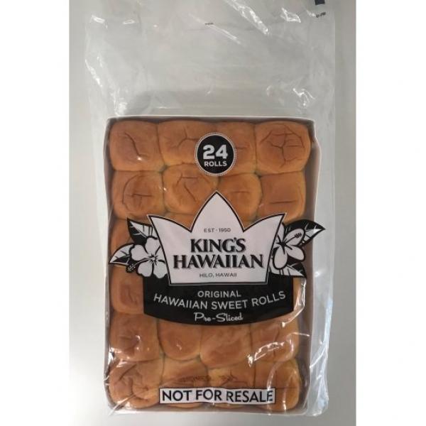 King's Hawaiian Sweet Rolls Original Rolls Sliced 24 Ounce Size - 10 P ...