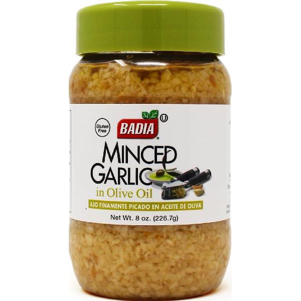Badia Garlic Minced In Oil 8 Ounce Size - 12 Per Case.