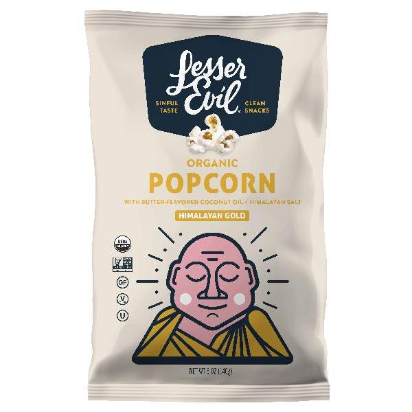 Lesserevil Organic Popcorn Himalayan 4.6 Ounce Size - 12 Per Case.