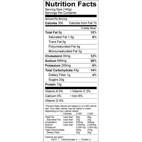 B And Foods Chicken Meal Kit Orange 12 Pound Each - 1 Per Case.