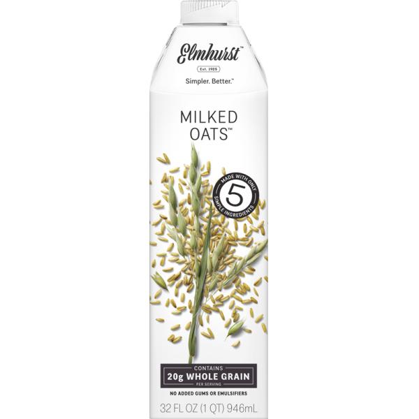 Elmhurst Milked Milked Oats 32 Fluid Ounce - 6 Per Case.