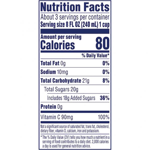 Cran Tropical 25 Fluid Ounce - 12 Per Case.
