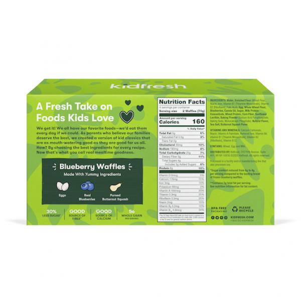 Waffles Blueberry 10 Ounce Size - 8 Per Case.