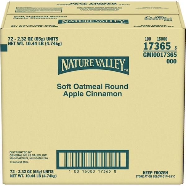 Nature Valley™ Oatmeal Round Apple Cinnamon 2.32 Ounce Size - 72 Per Case.