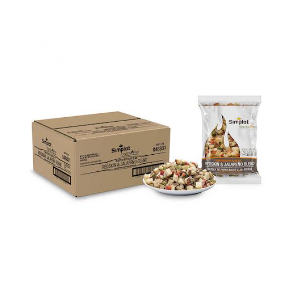 Simplot Roastworks Roasted Redskin Potatoes &jalapeno Blend 2.5 Pound Each - 6 Per Case.
