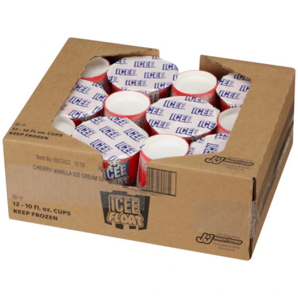 Icee Float Cup Cherry Vanilla 10 Fluid Ounce - 12 Per Case.