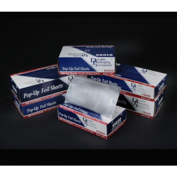 Durable Packaging 2" 4" Foil Sheets 500 Each - 6 Per Case.