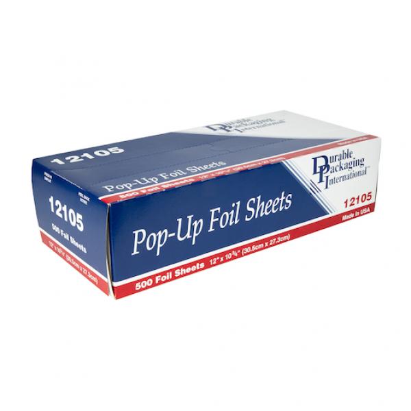 Durable Packaging 2" 4" Foil Sheets 500 Each - 6 Per Case.