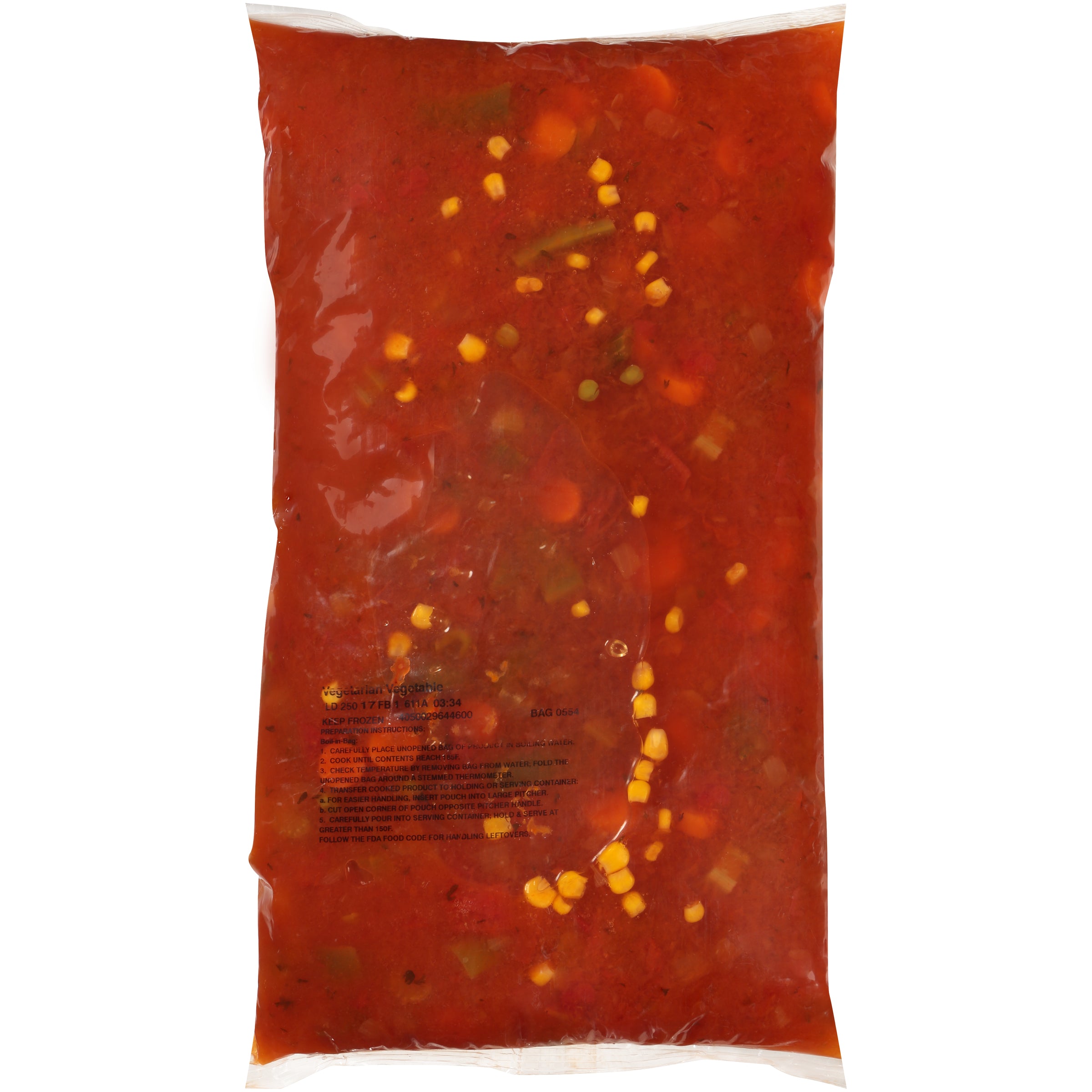 HEINZ CHEF FRANCISCO Vegetarian Vegetable Soup 8 lb. Bag 4 Per Case