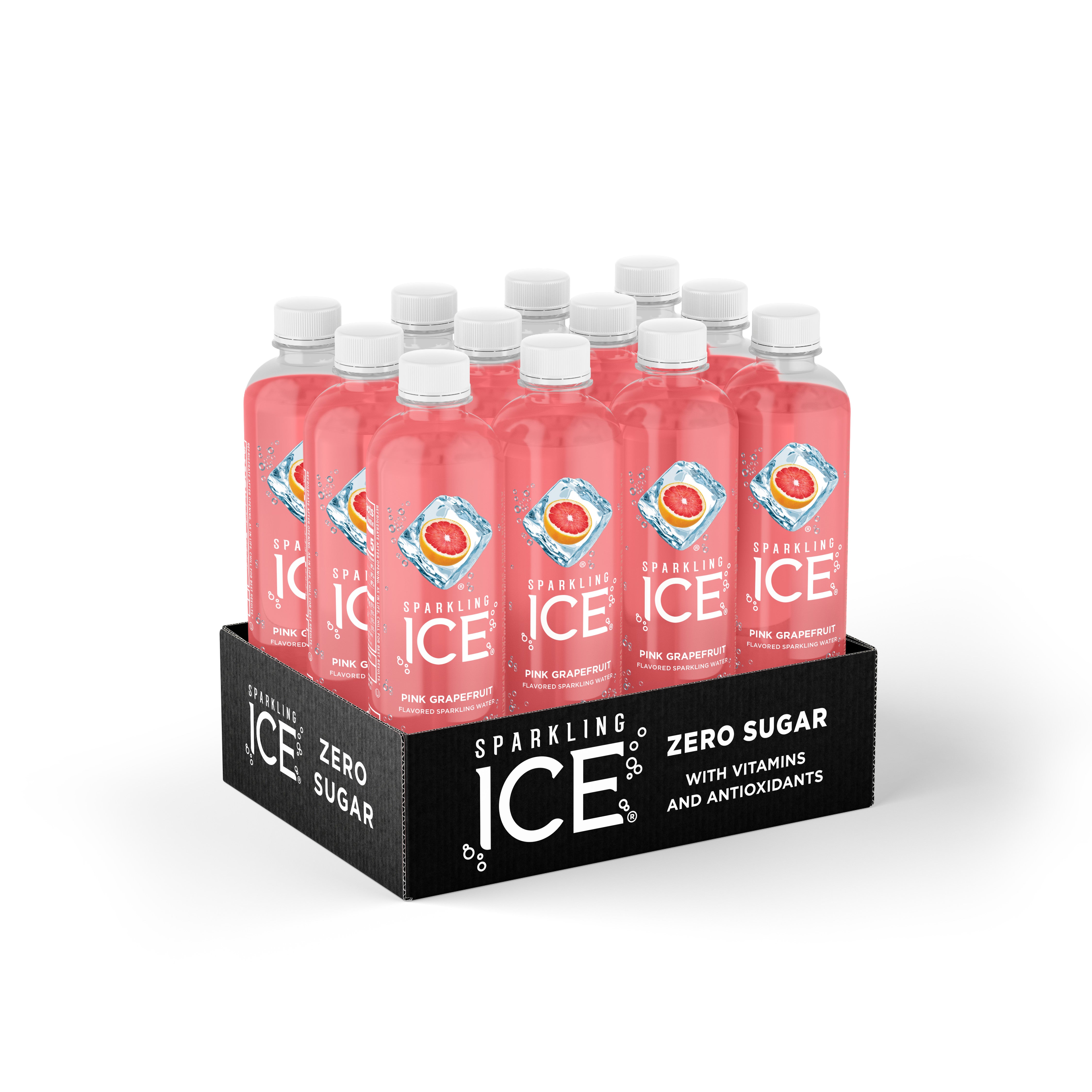 Sparkling Ice Pink Grapefruit With Antioxidants And Vitamins Zero Sugar Bottle 17 Fluid Ounce - 12 Per Case.