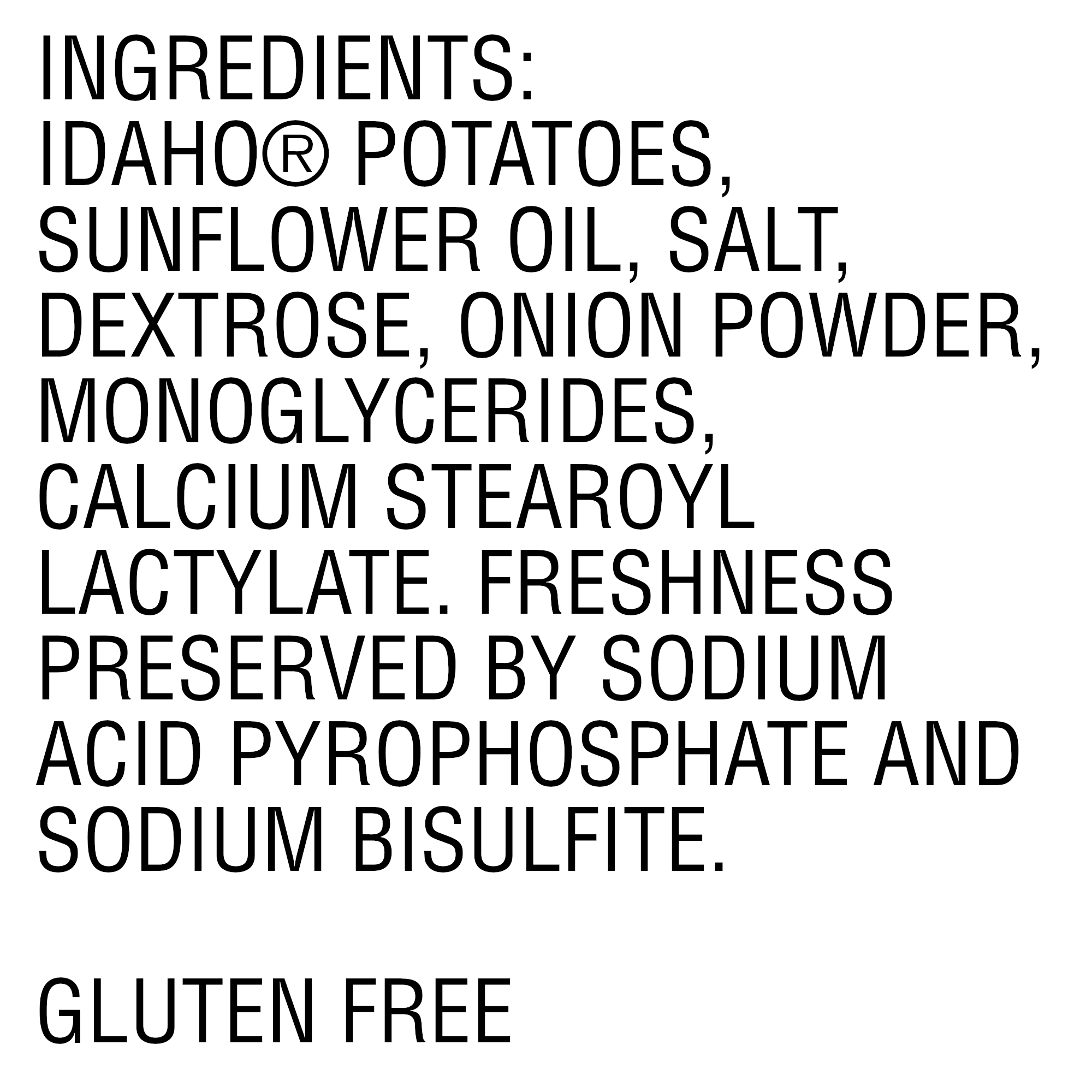 Idahoan® Shreds Fresh Cut Hash Browns Withseasoning Ctns 2.125 Pound Each - 6 Per Case.